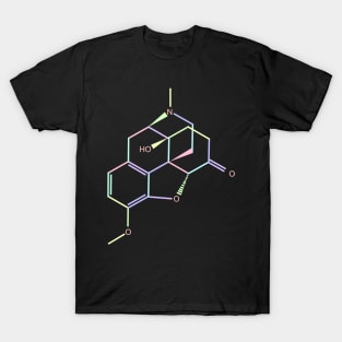 Oxycontin Kawaii Pastel Rainbow Molecule T-Shirt